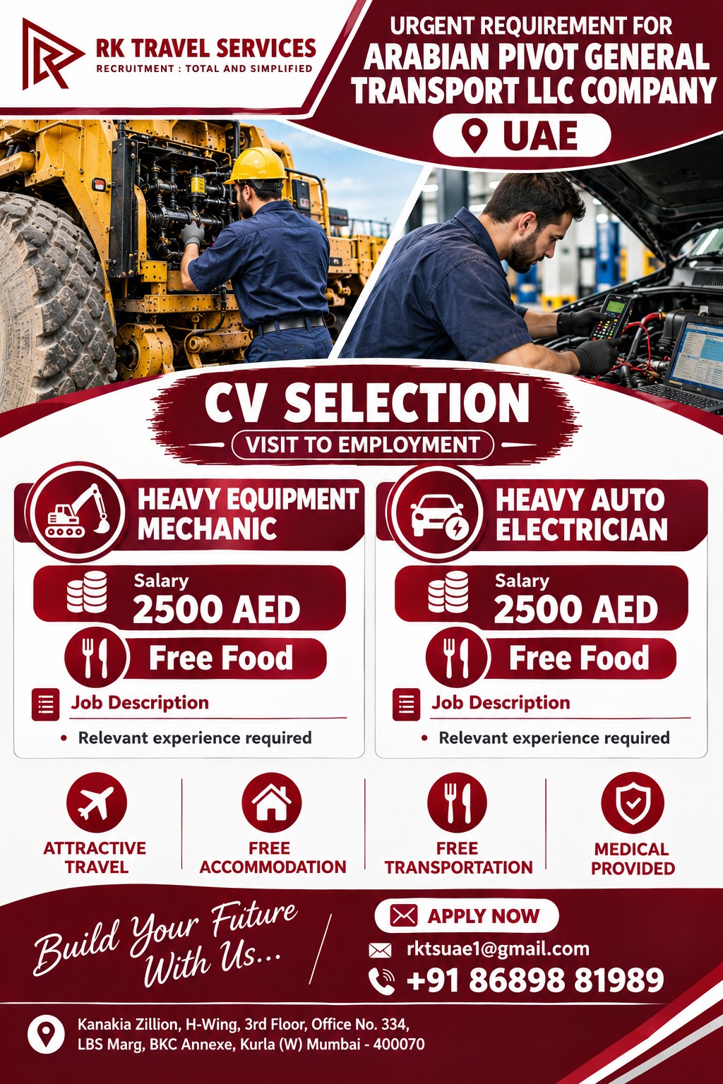 Heavy Equipment Mechanic & Heavy Auto Electrician