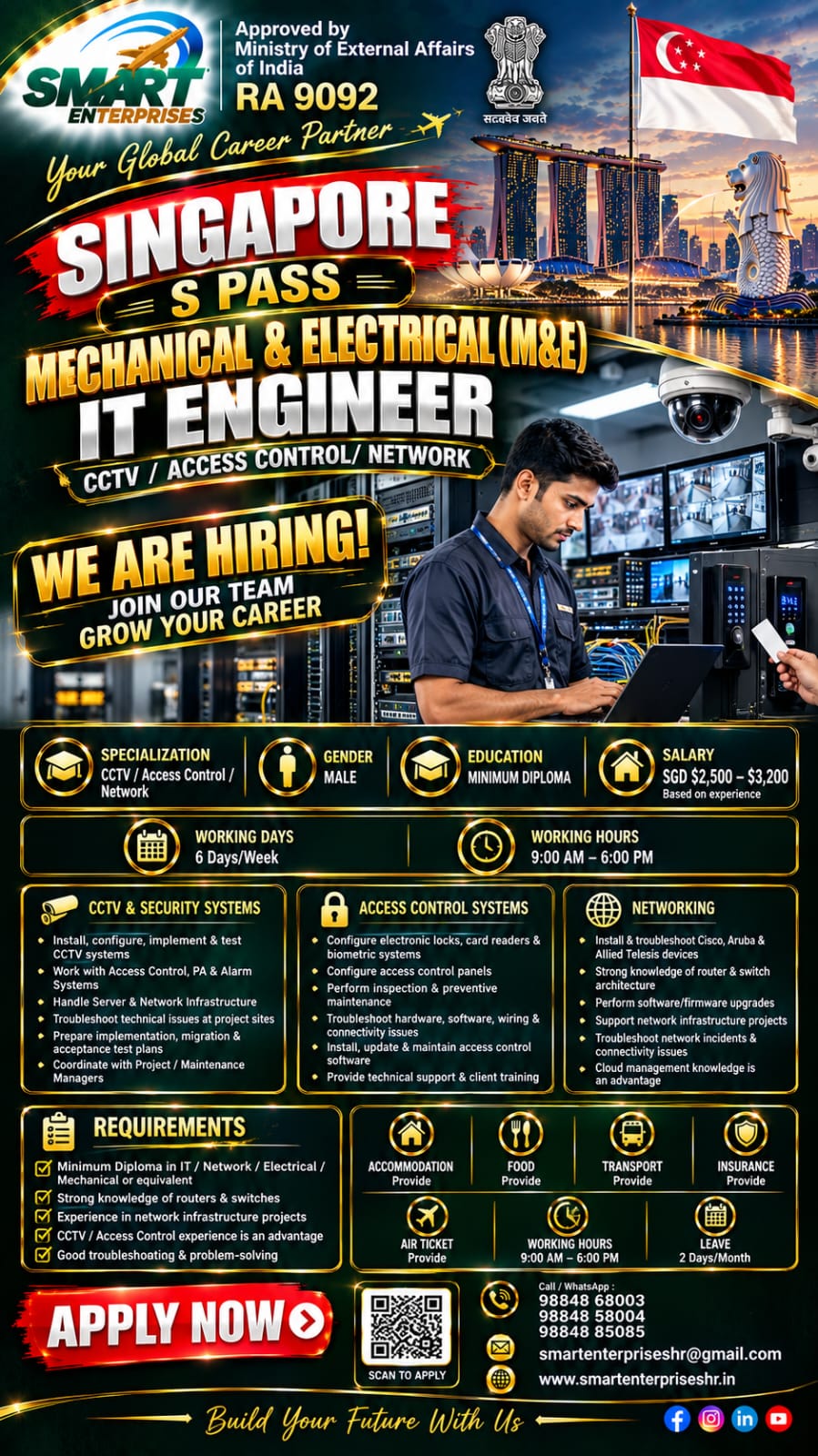 MECHANICAL & ELECTRICAL (M&E) IT ENGINEER