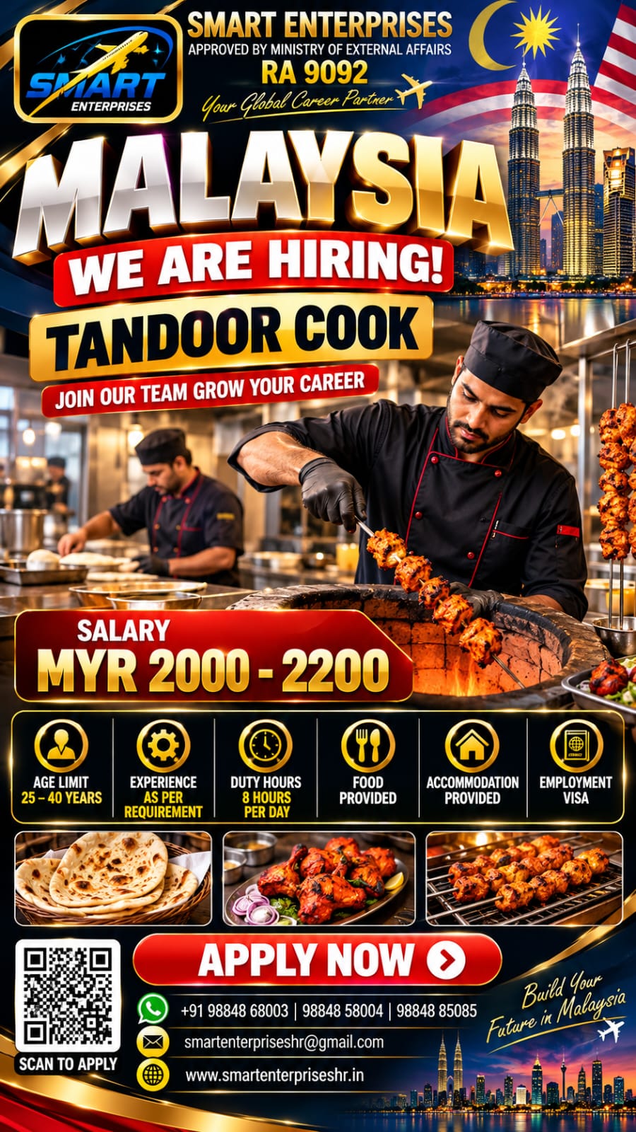TANDOOR COOK MALASIYA — smartenterpriseshr@gmail.com, MALASIYA