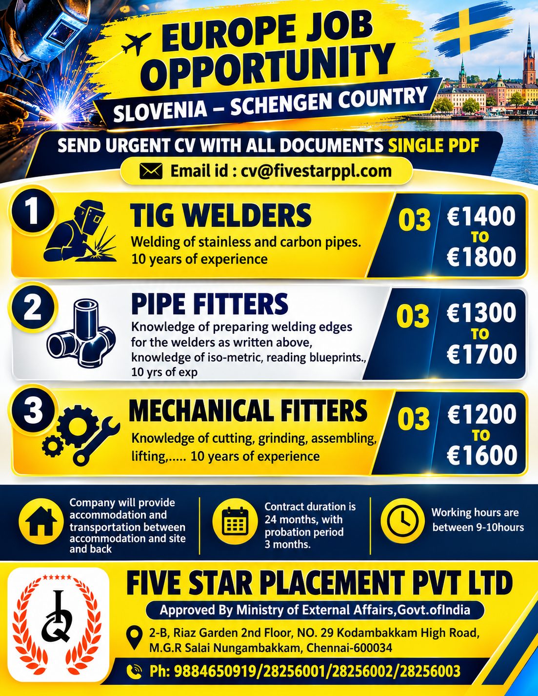 EUROPE JOB OPPORTUNITY SLOVENIA
