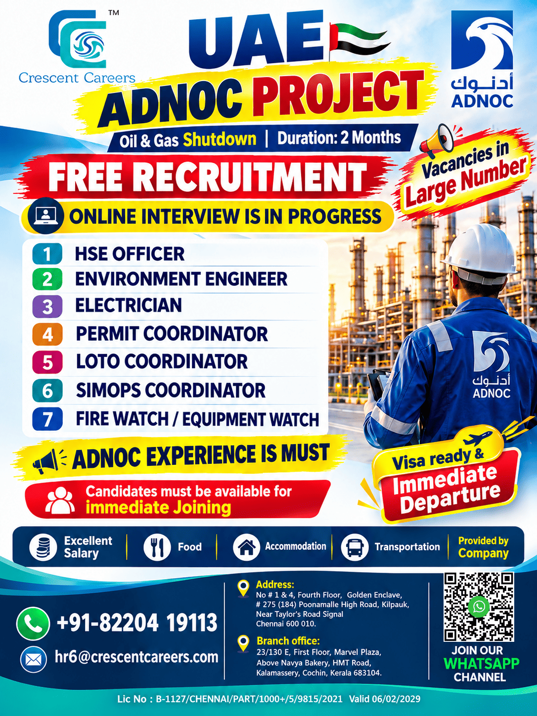 UAE ADNOC Project - Oil & Gas Shutdown