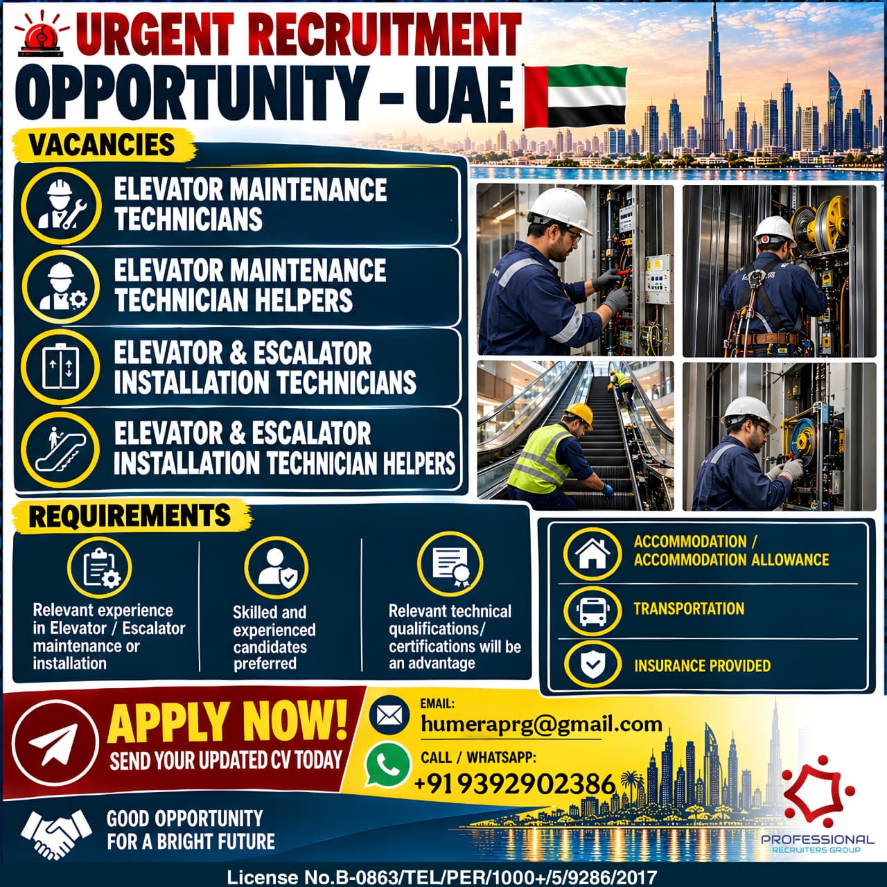 Urgent Recruitment Opportunity - UAE