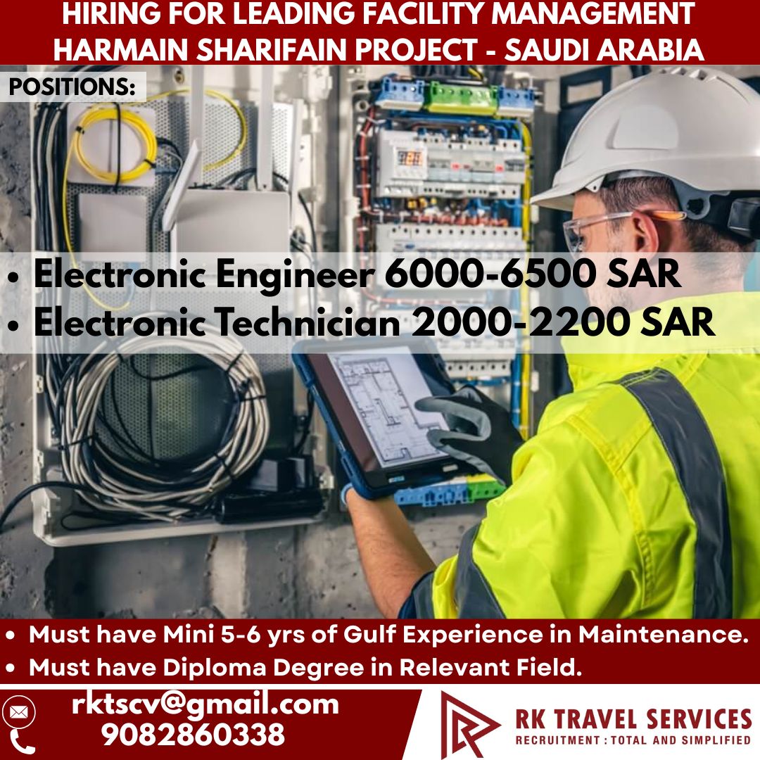 HIRING FOR LEADING FACILITY MANAGEMENT Harmain Sharifain Project - SAUDI ARABIA