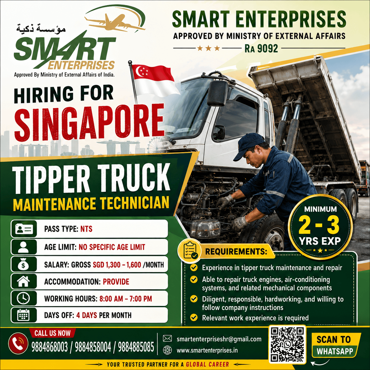 Tipper Truck Maintenance Technician