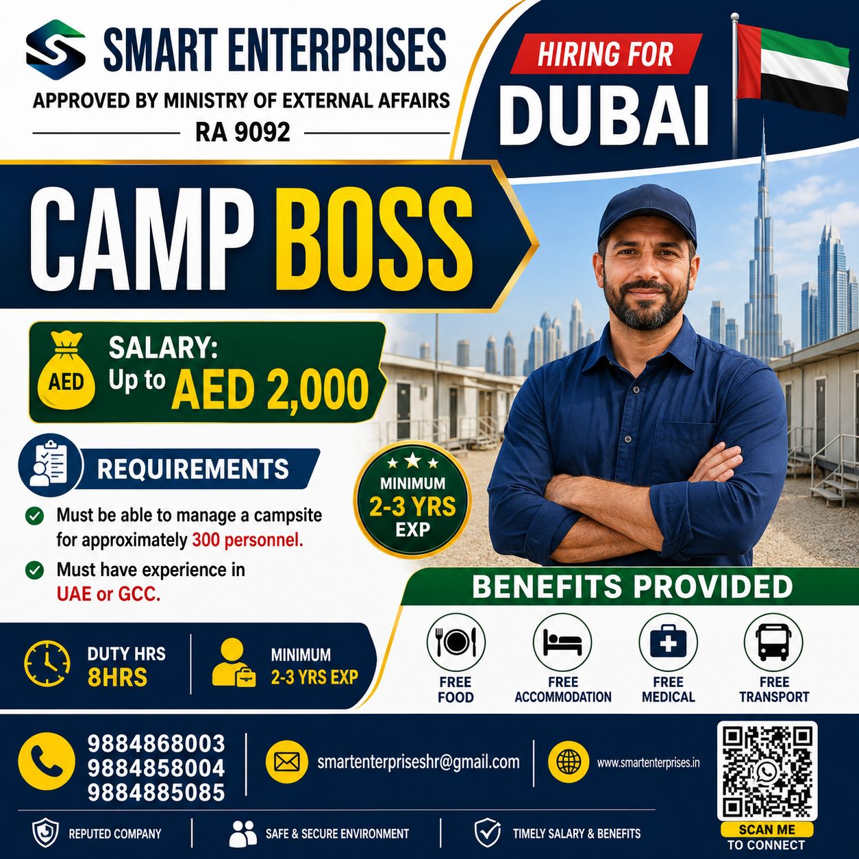 HIRING FOR CAMP BOSS