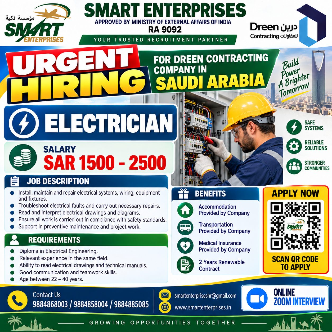 ELECTRICIAN SAUDI ARABIA