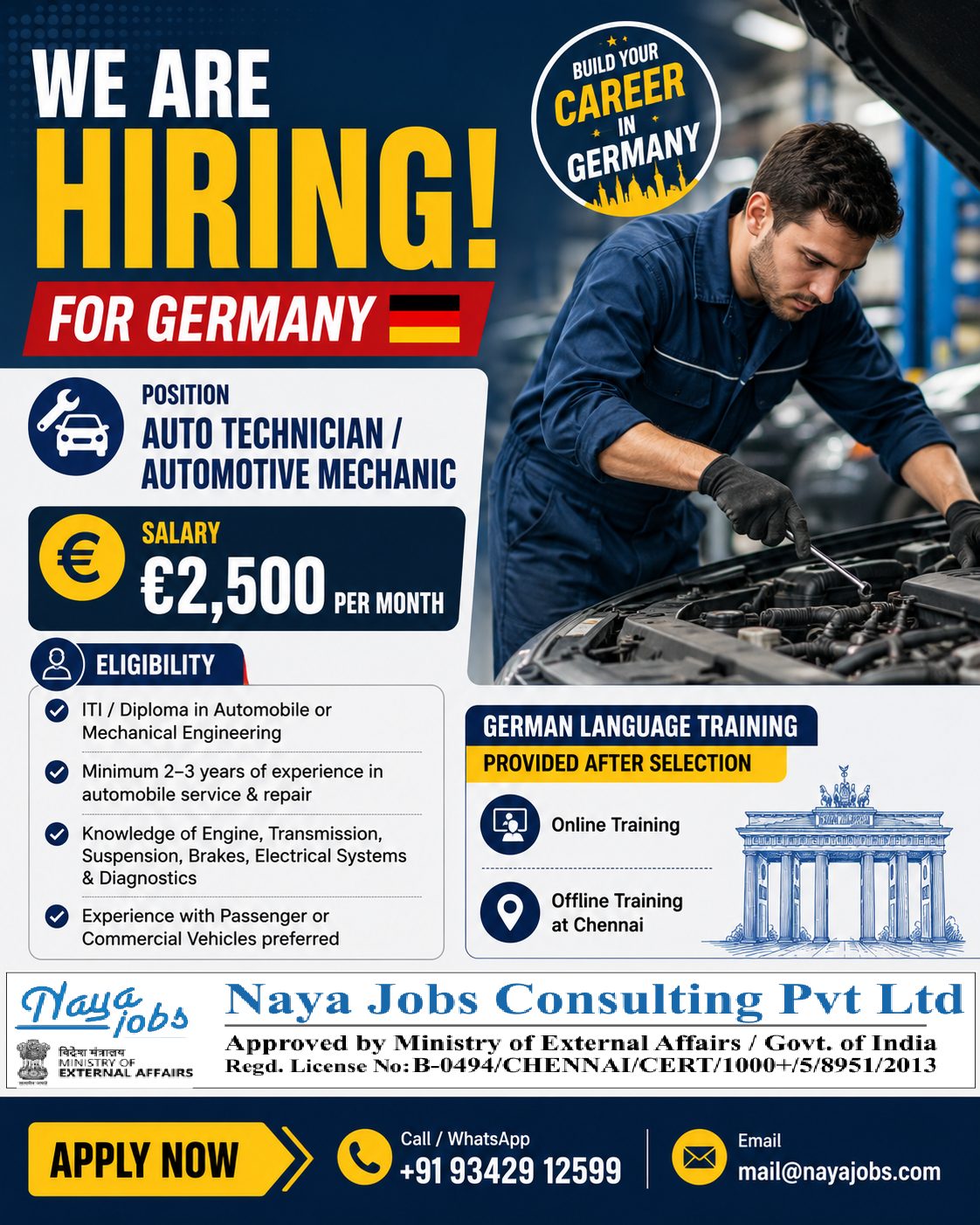 Auto Technicians for Germany 🇩🇪