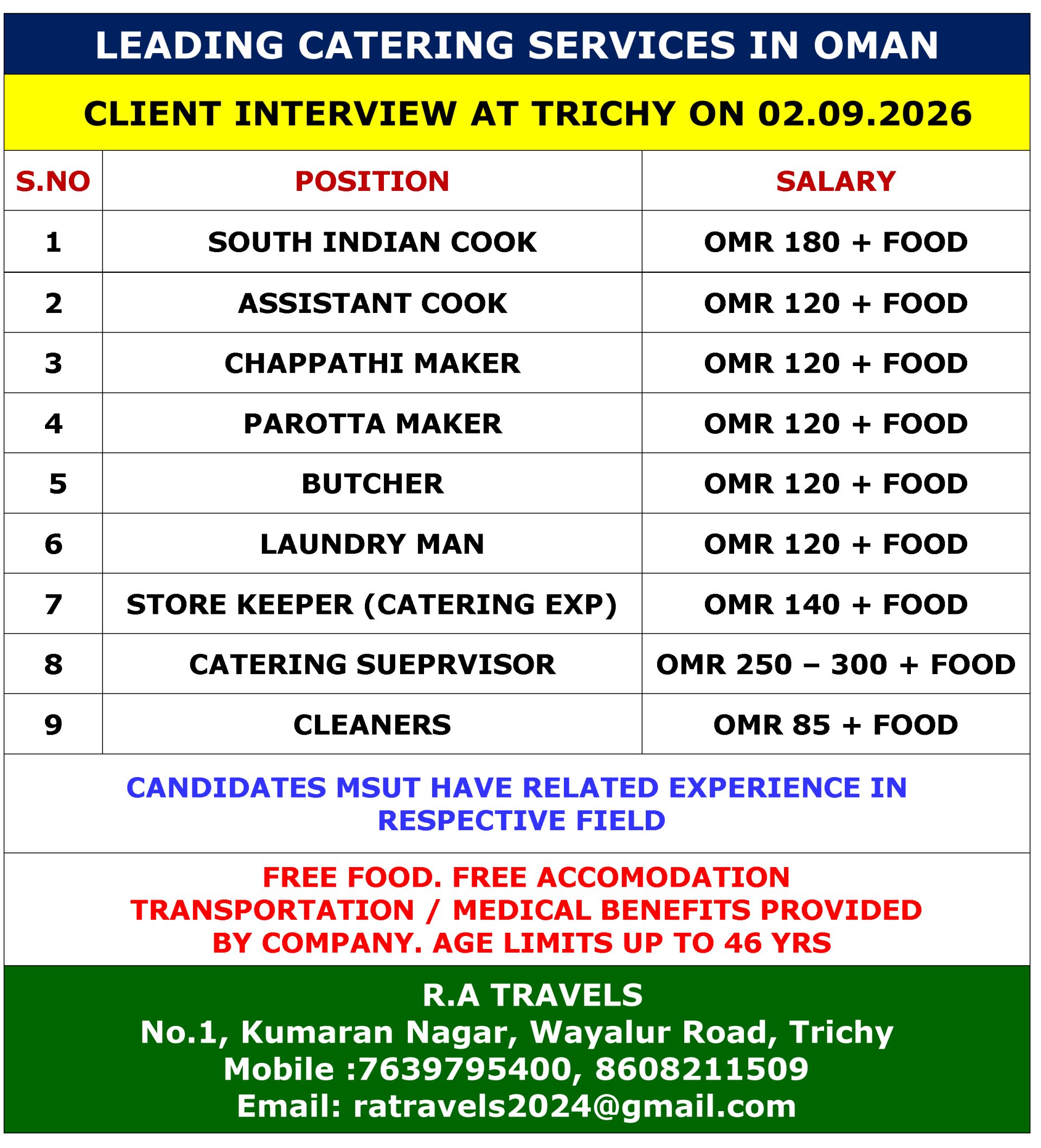 LEADING CATERING SERVICES IN OMAN
