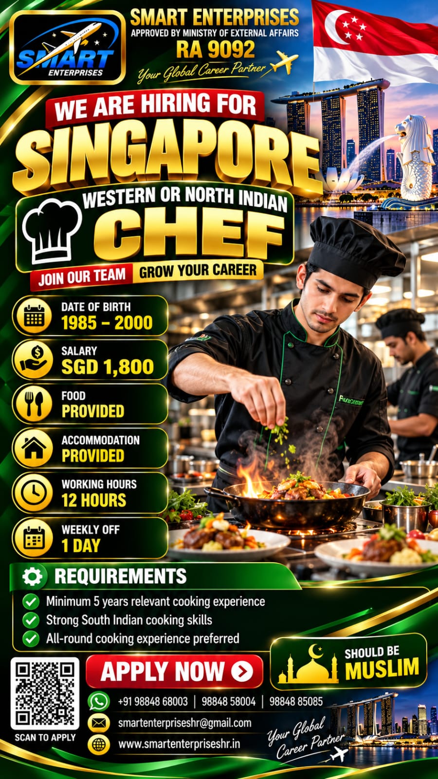 WESTERN OR NORTH INDIAN CHEF
