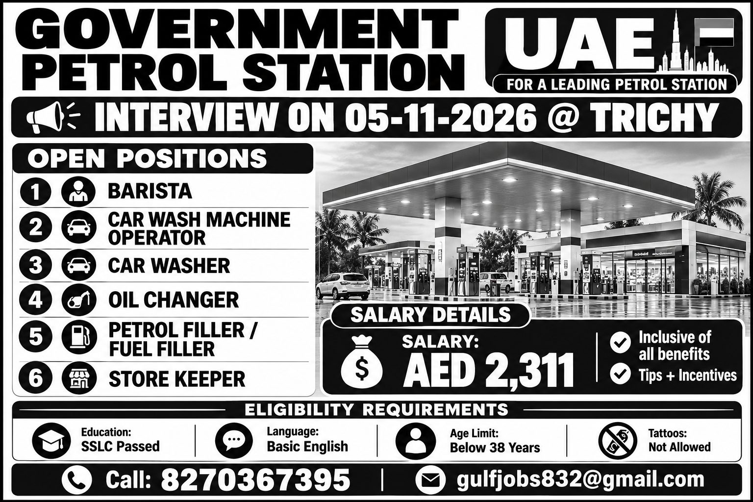 Government Petrol Station - Multiple Positions