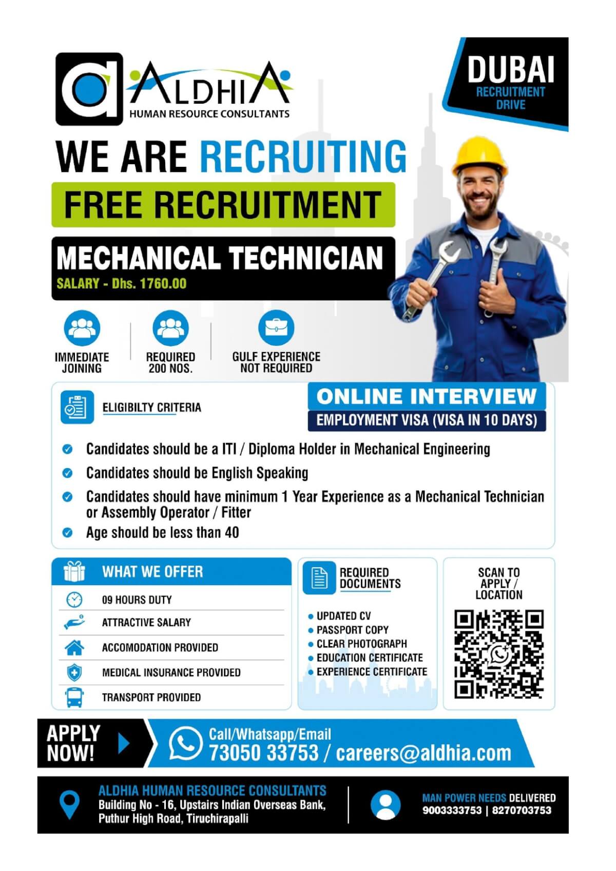 Mechanical Fitter / Technician /