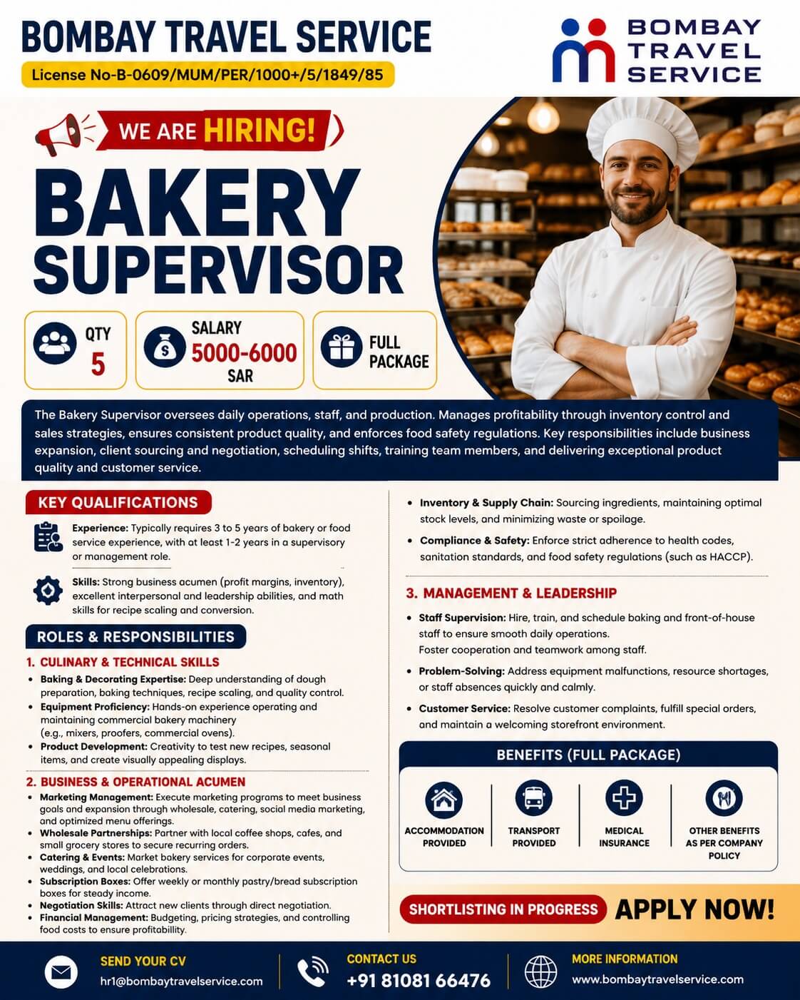 BAKERY SUPERVISOR