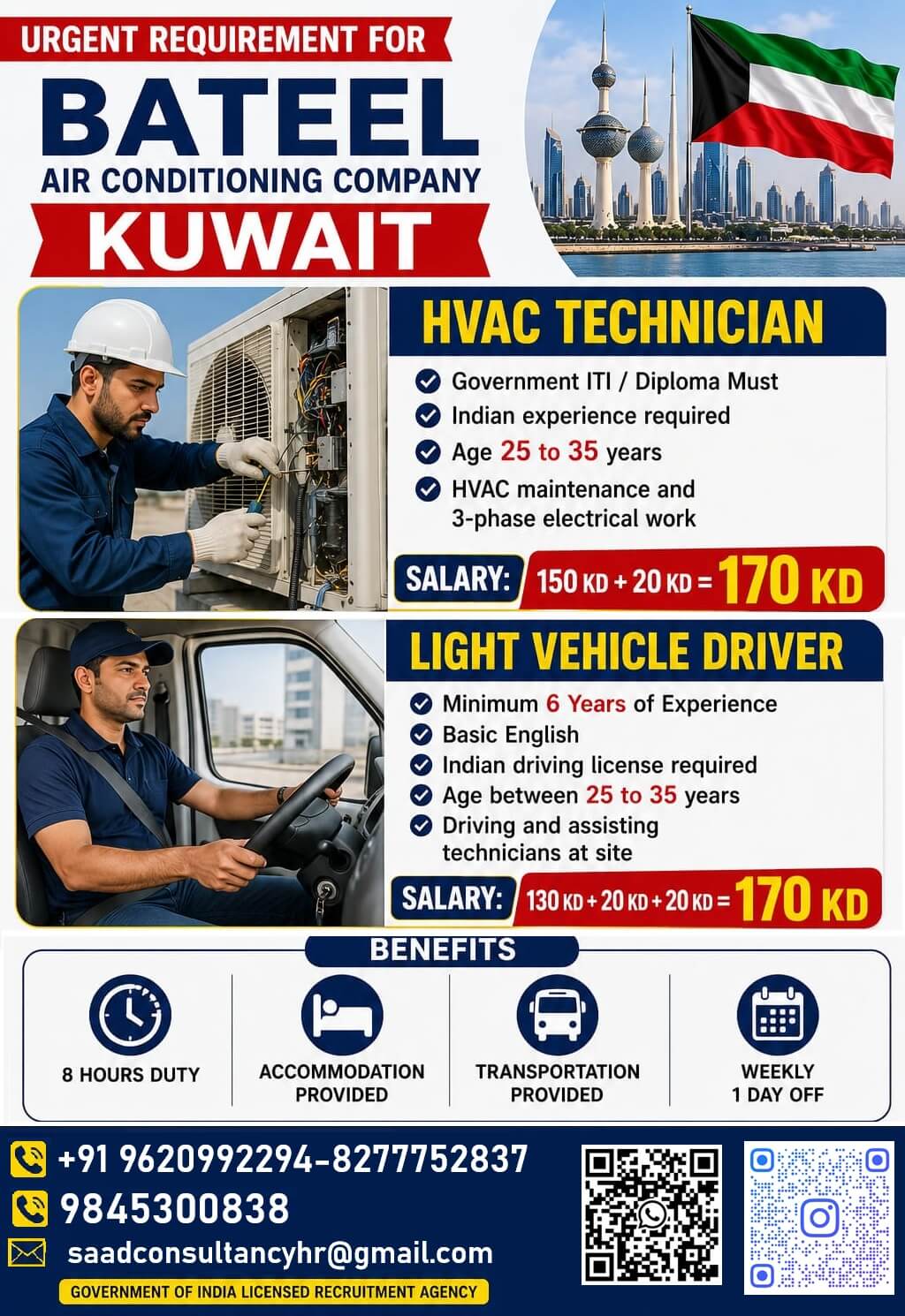 HIRING FOR KUWAIT