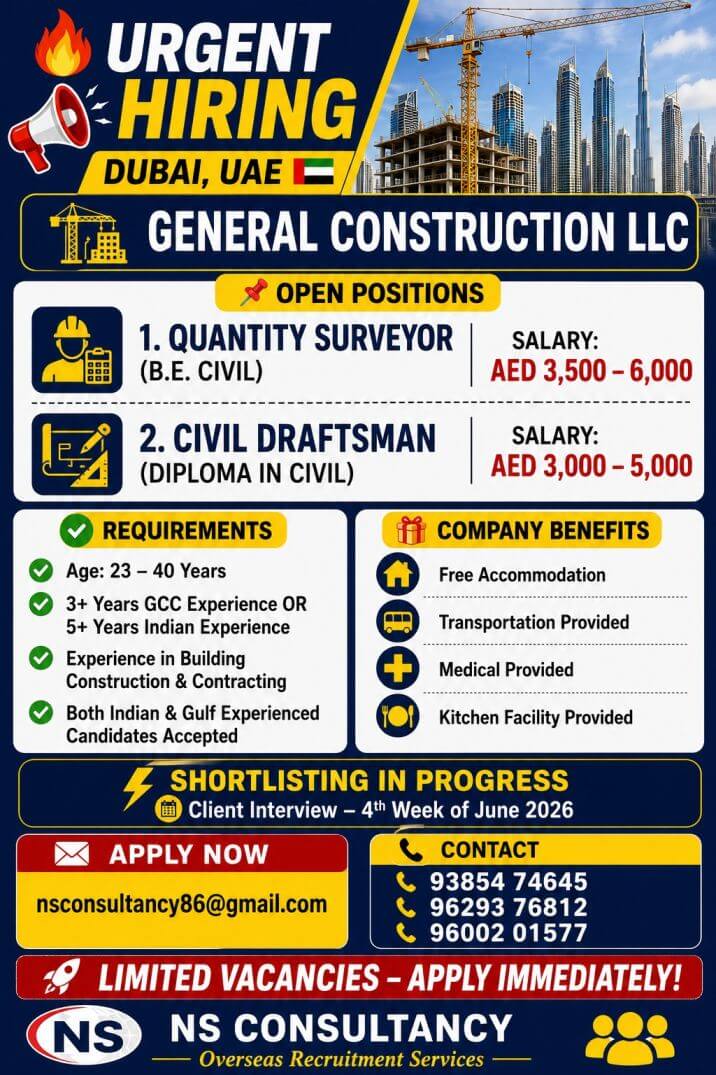 LEADING GENERAL CONSTRUCTION LLC REQUIREMENT FOR DUBAI