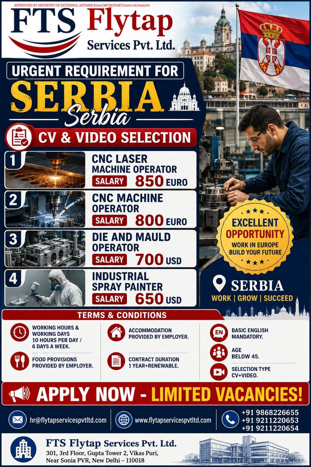 ?? URGENT REQUIREMENT FOR SERBIA