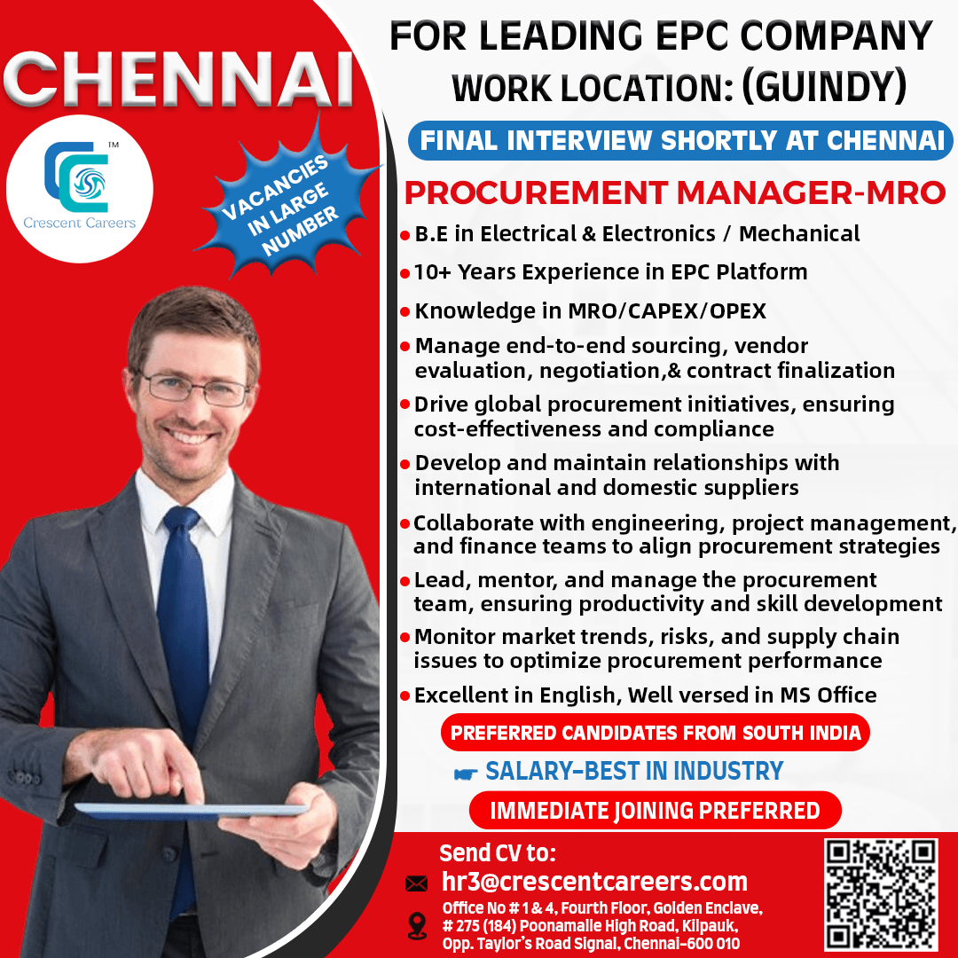 PROCUREMENT MANAGER-MRO