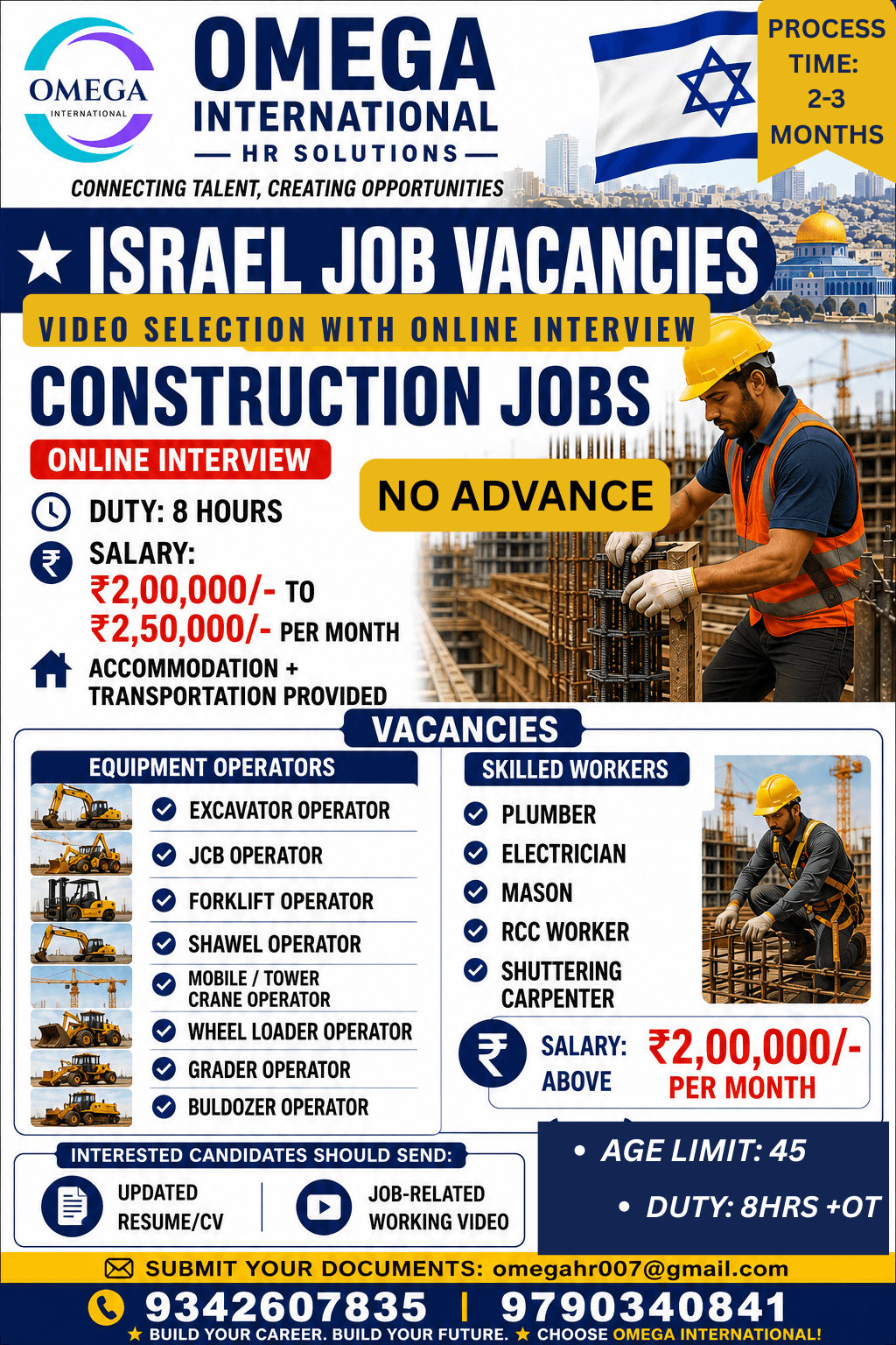 HIRING FOR ISRAEL