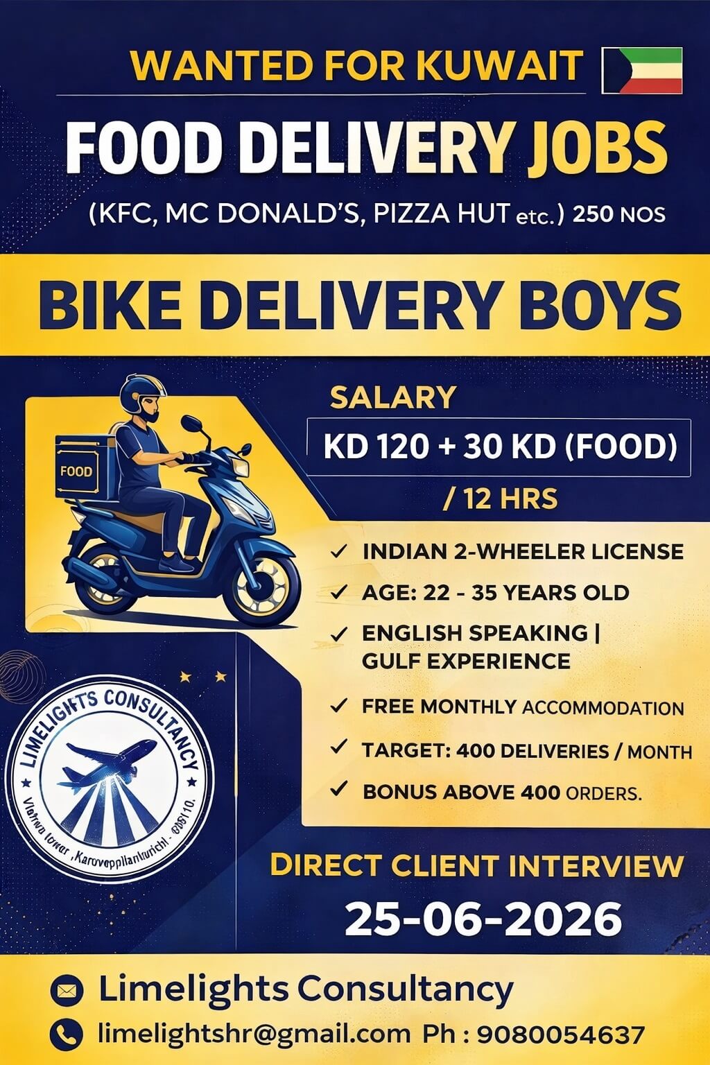 Wanted for Kuwait