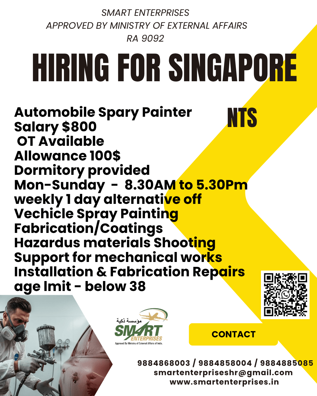 HIRING FOR SINGAPORE