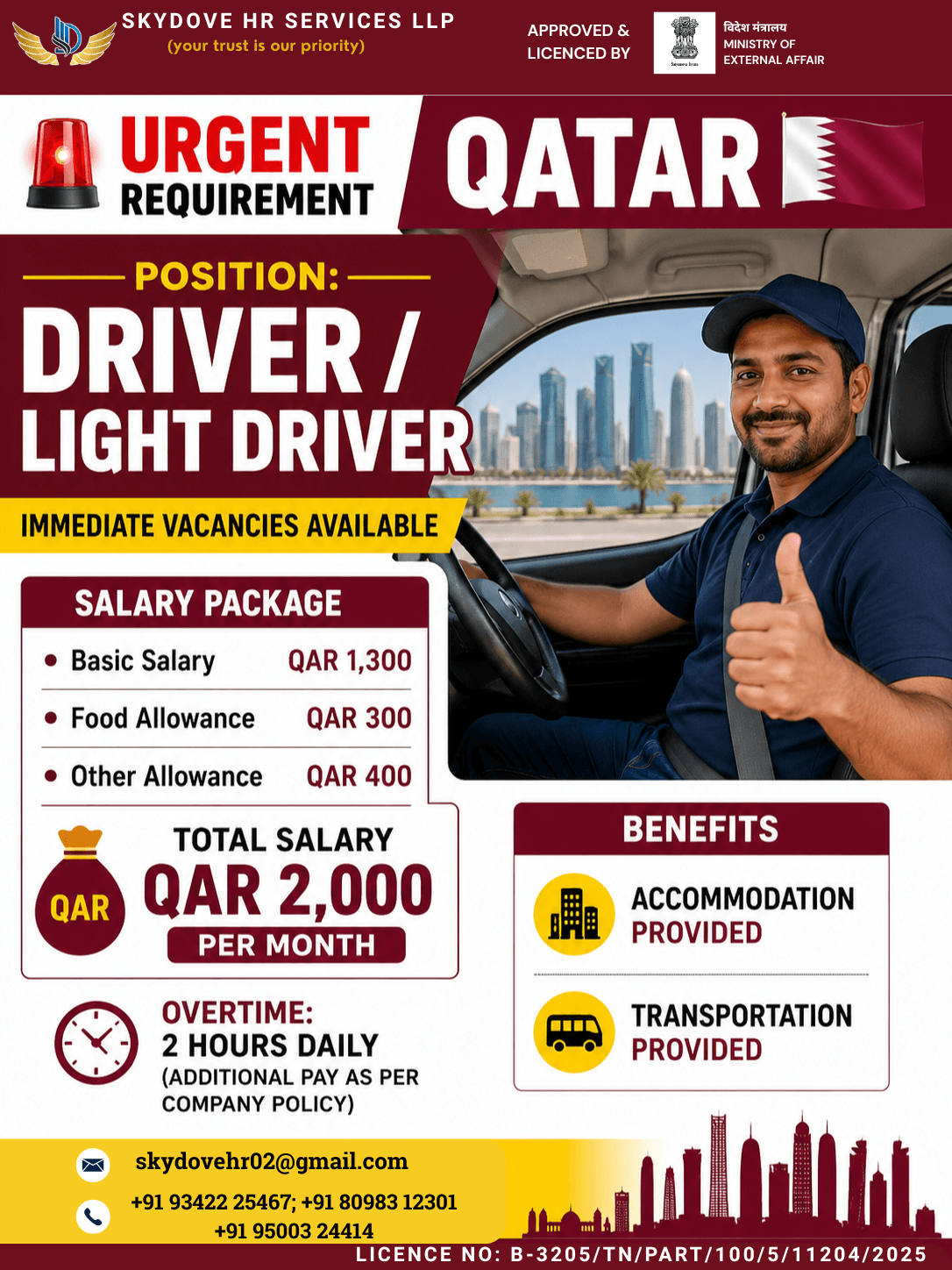hiring for qatar