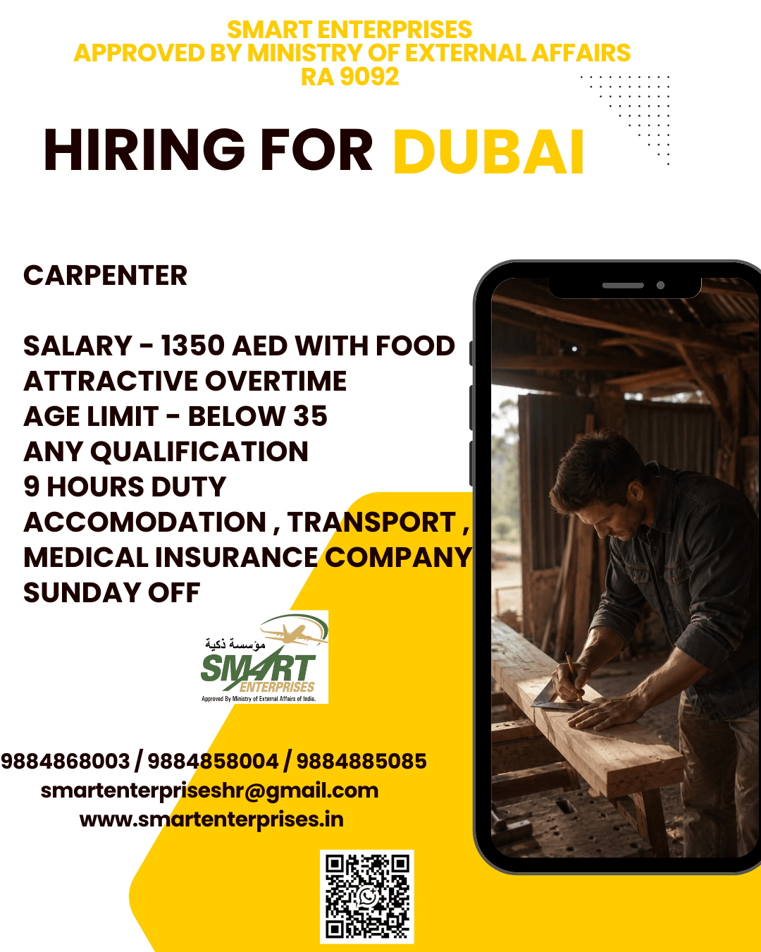 HIRING FOR DUBAI