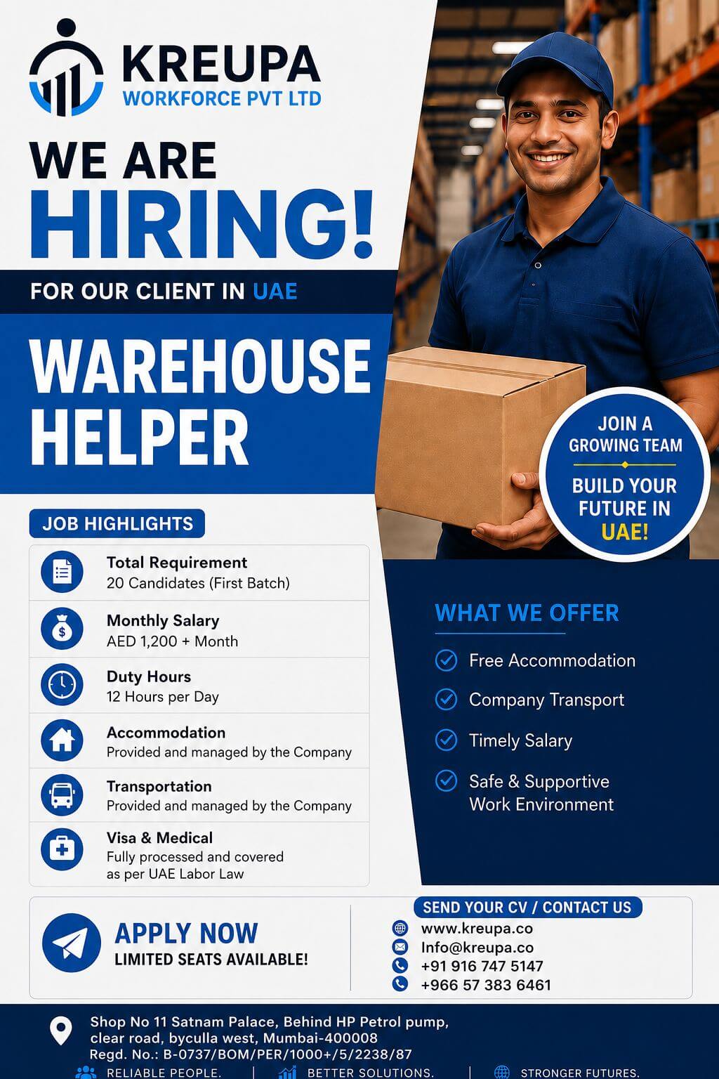 HIRING FOR LEADING COMPANY IN UAE