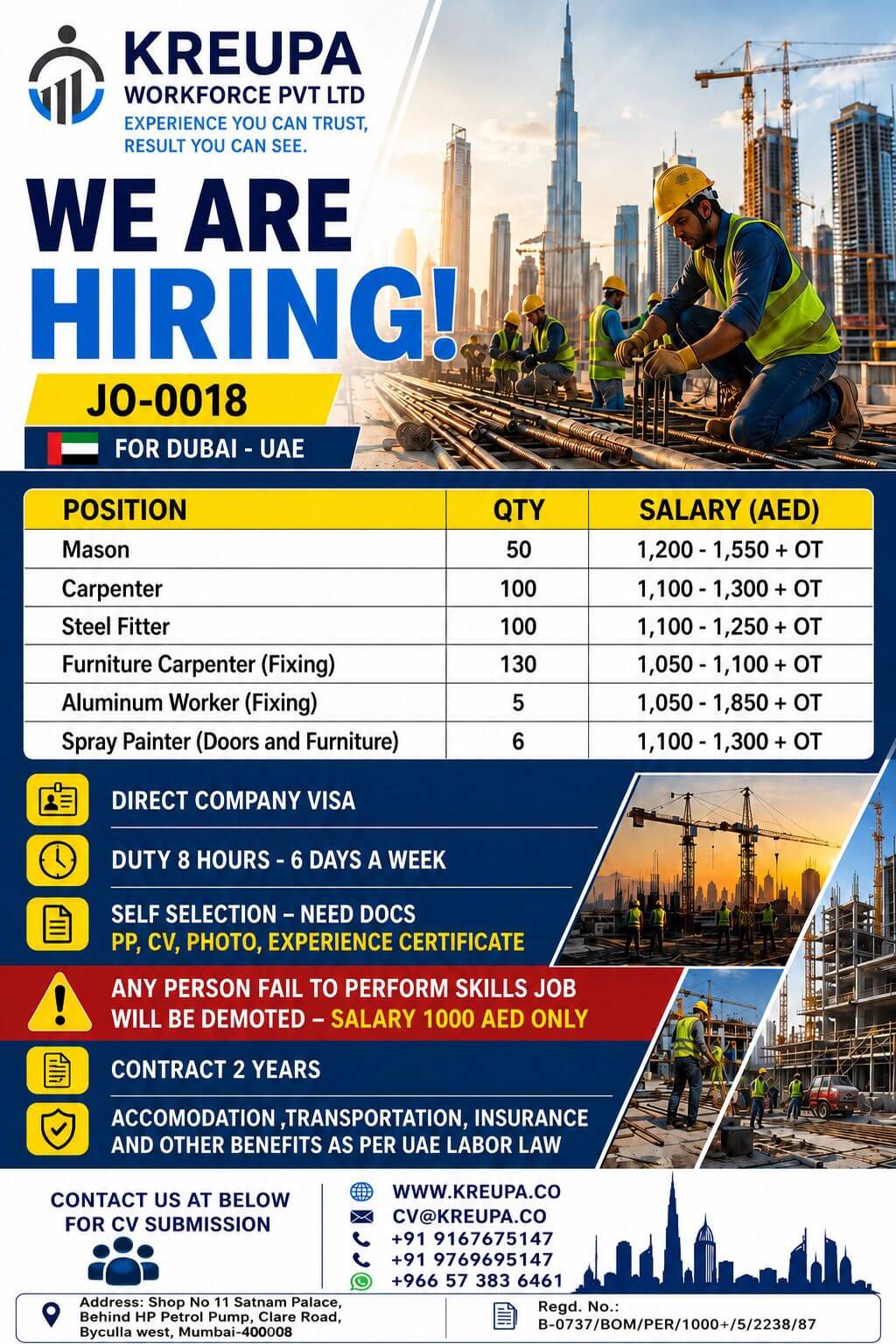 HIRING FOR LEADING COMPANY IN UAE