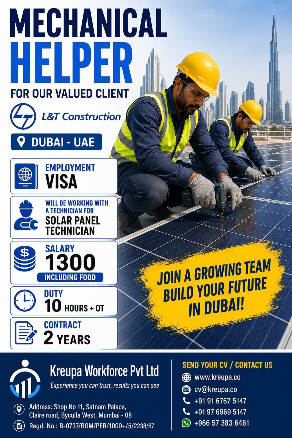 HIRING FOR LEADING COMPANY IN UAE