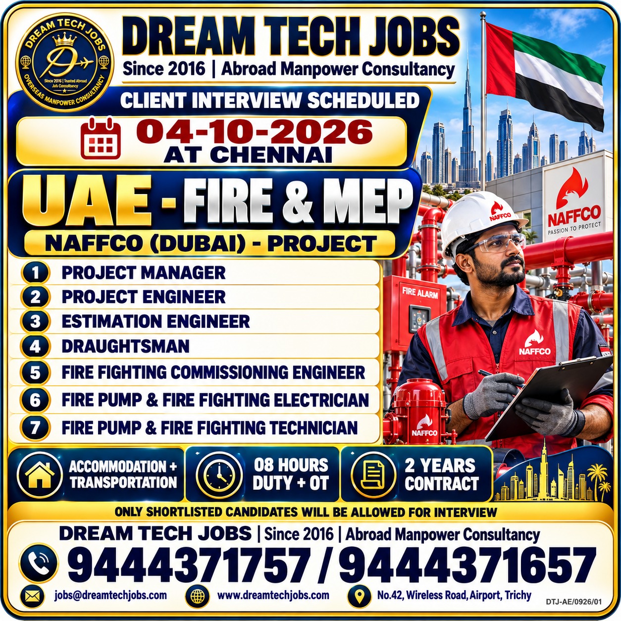 UAE - Fire & MEP NAFFCO (Dubai) - Project