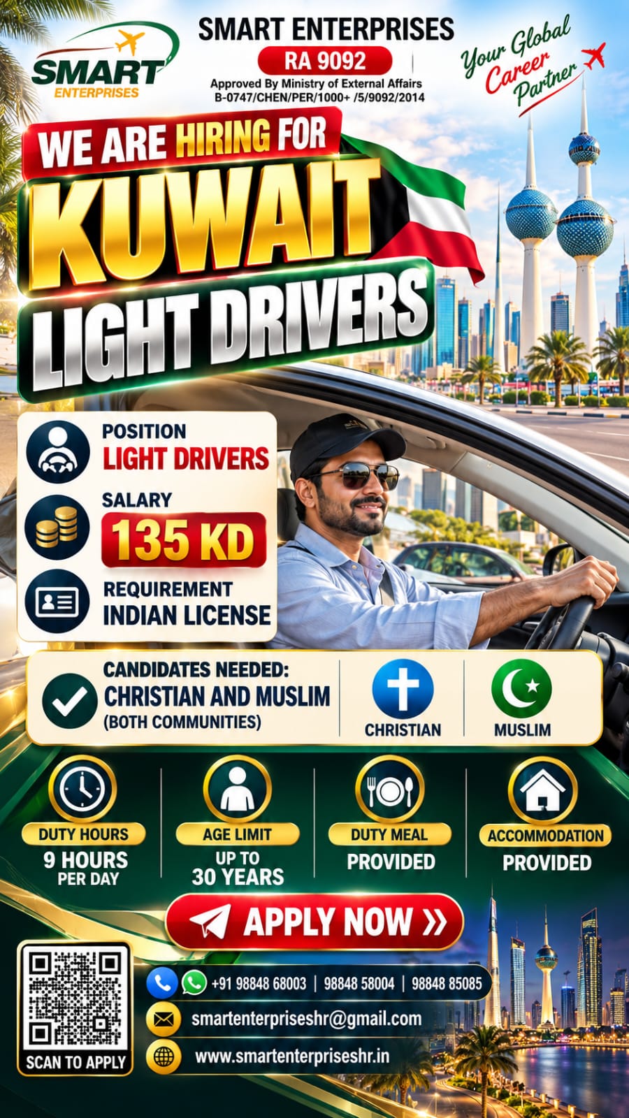 Light Drivers — smartenterpriseshr@gmail.com, ABUDHABI, ABUDHABI