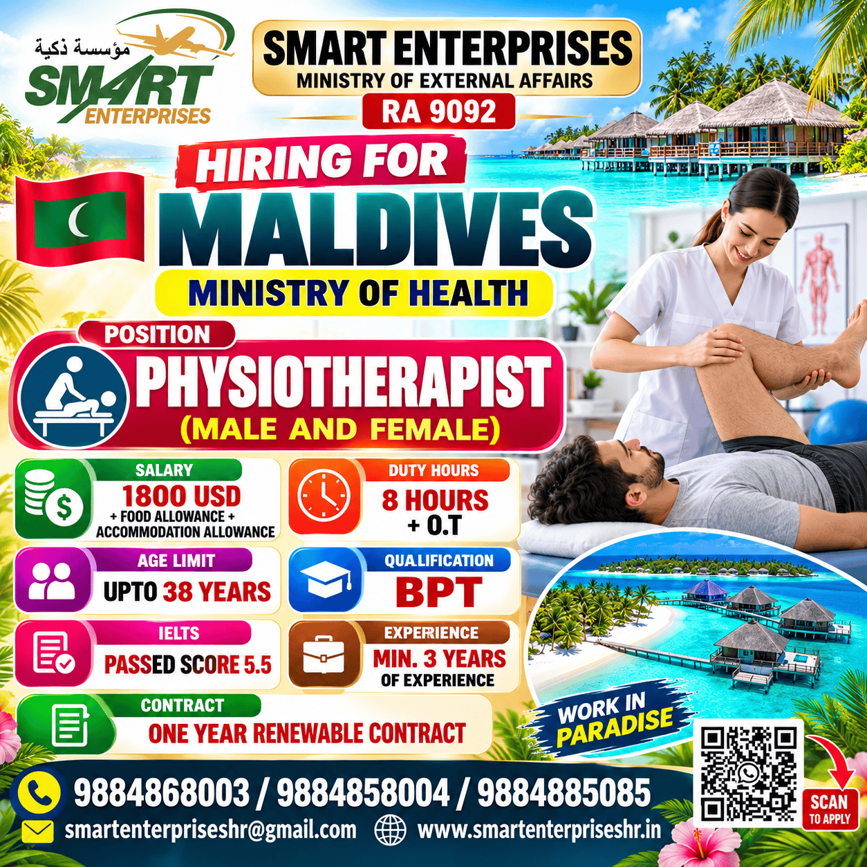 PHYSIOTHERAPIST (MALE AND FEMALE)