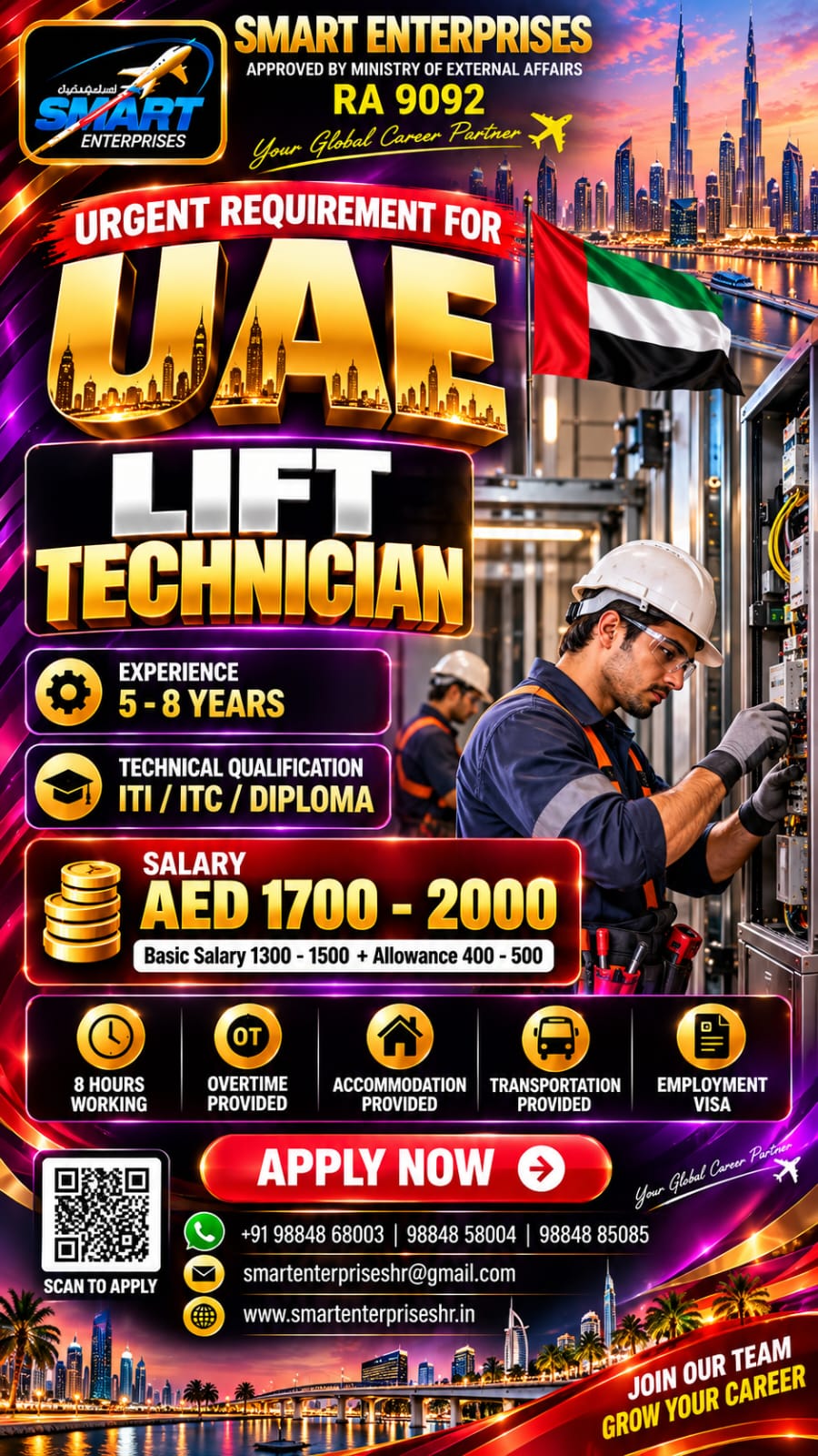 LIFT TECHNICIAN UAE