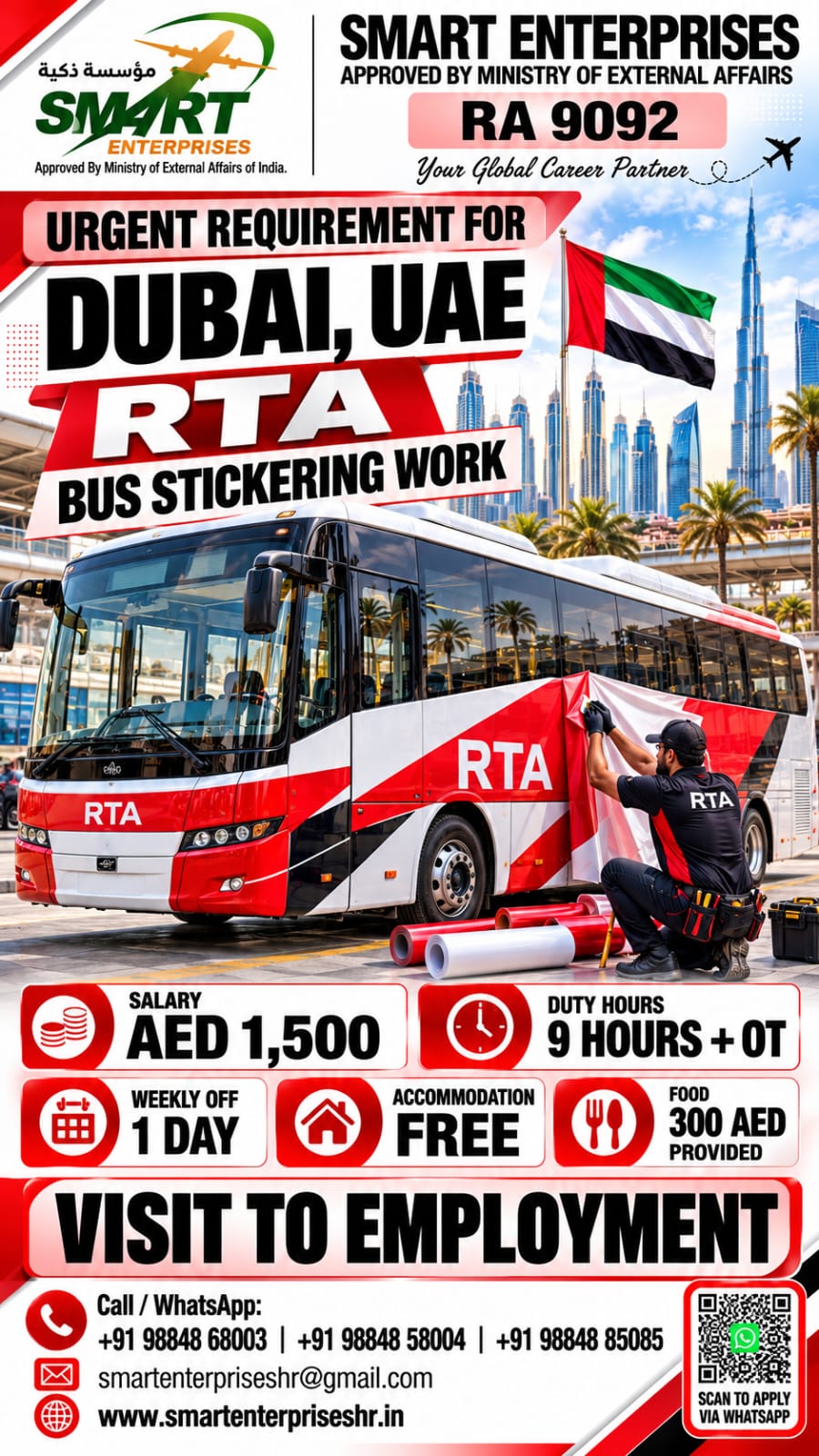BUS STICKERING WORK