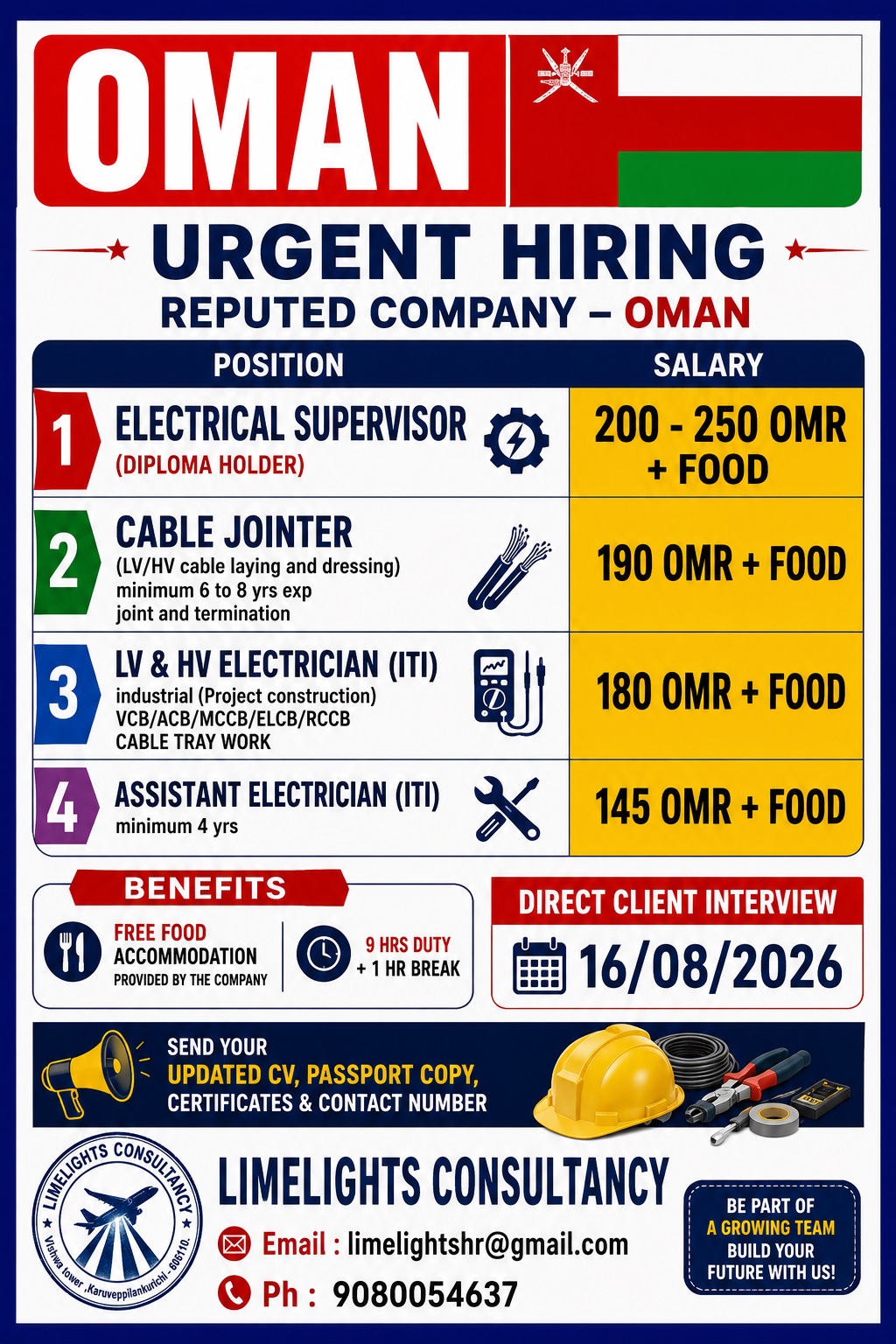 Urgent Hiring - Reputed Company Oman