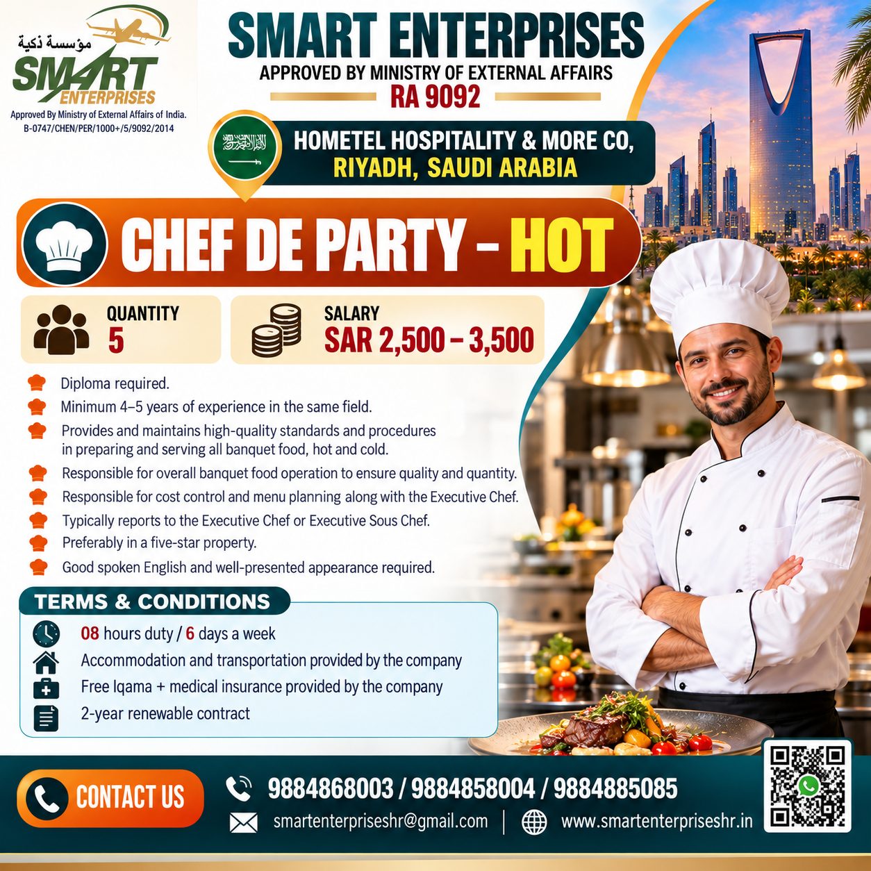 CHEF DE PARTIE – HOT