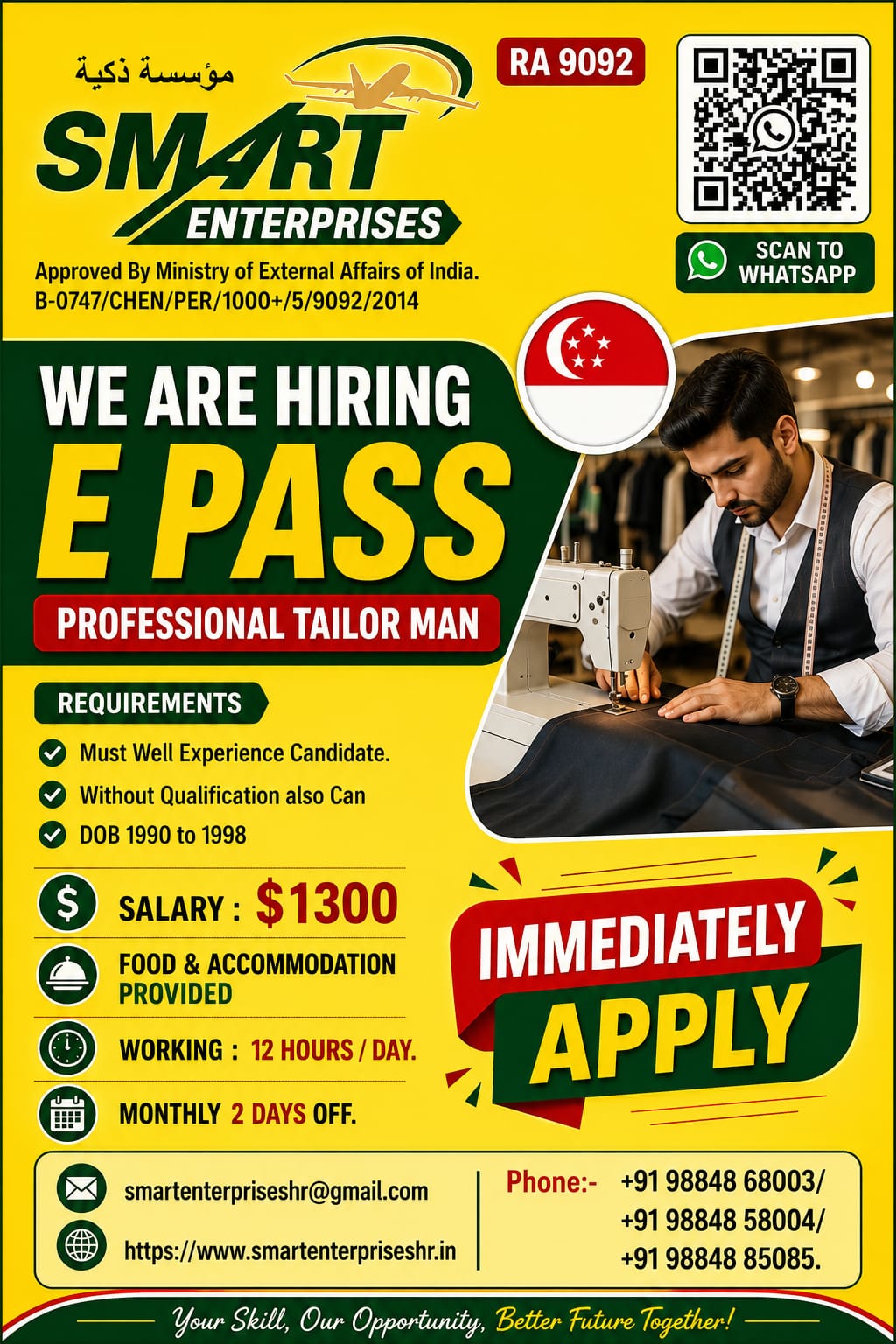 PROFESSIONAL TAILOR MAN
