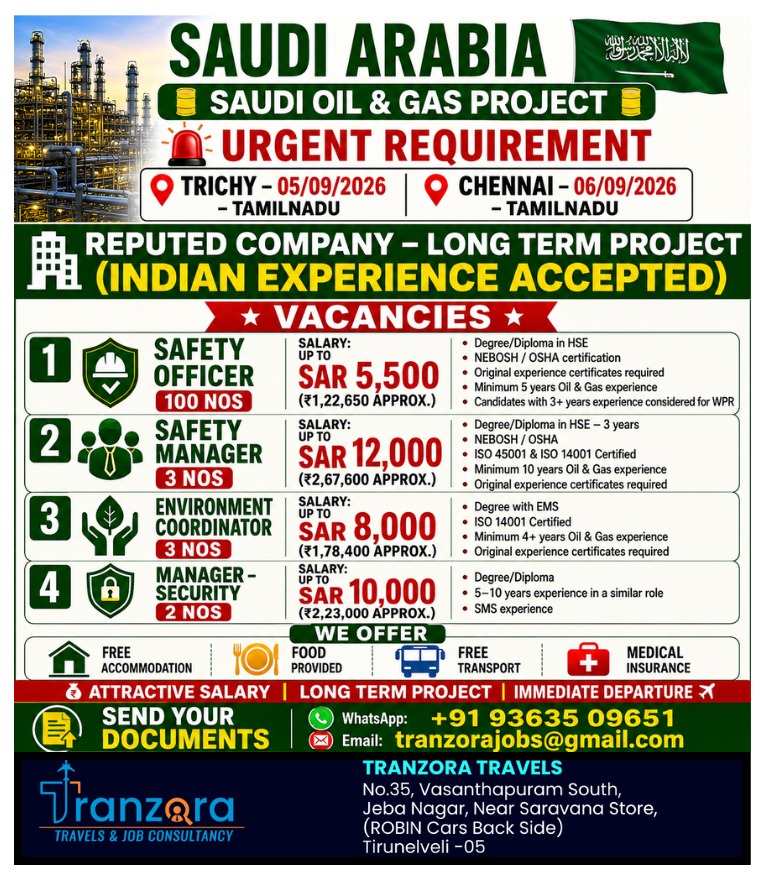 SAUDI ARABIA OIL & GAS PROJECT