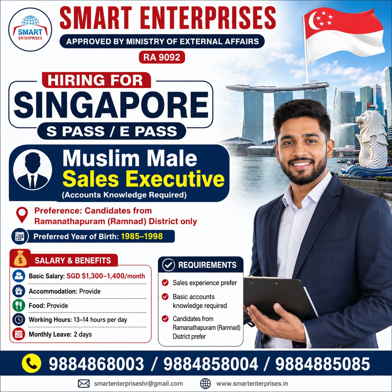 Muslim Male Sales Executive