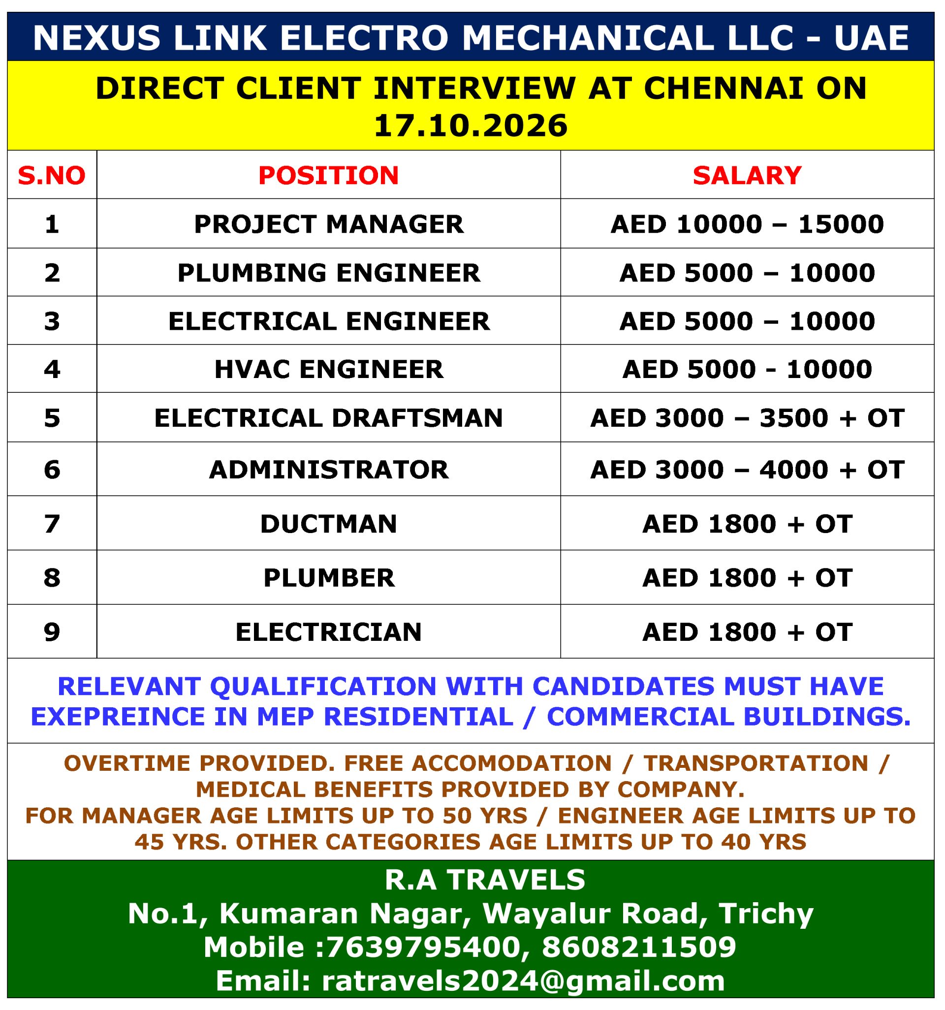 NEXUS LINK ELECTRO MECHANICAL LLC - UAE