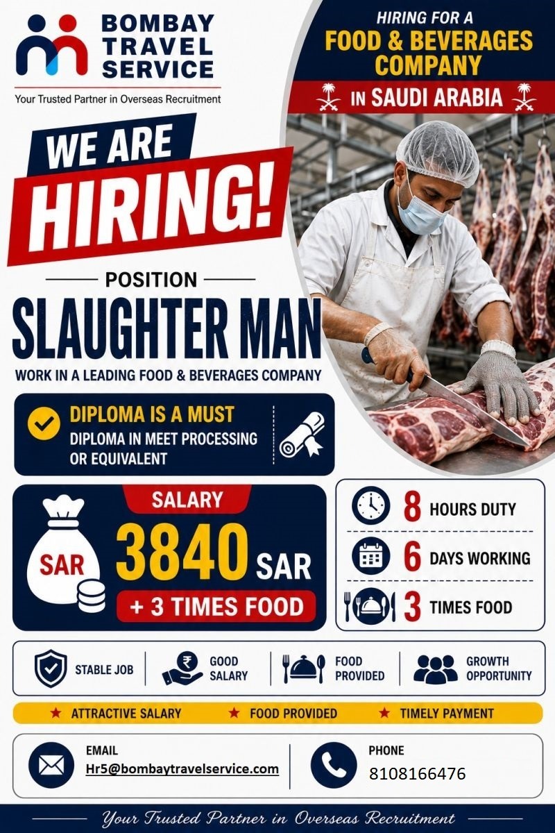 We are urgently hiring ksa repurted co.