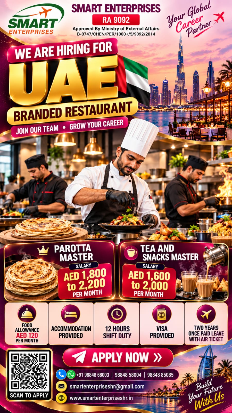 Parotta Master UAE — smartenterpriseshr@gmail.com, UAE, UAE