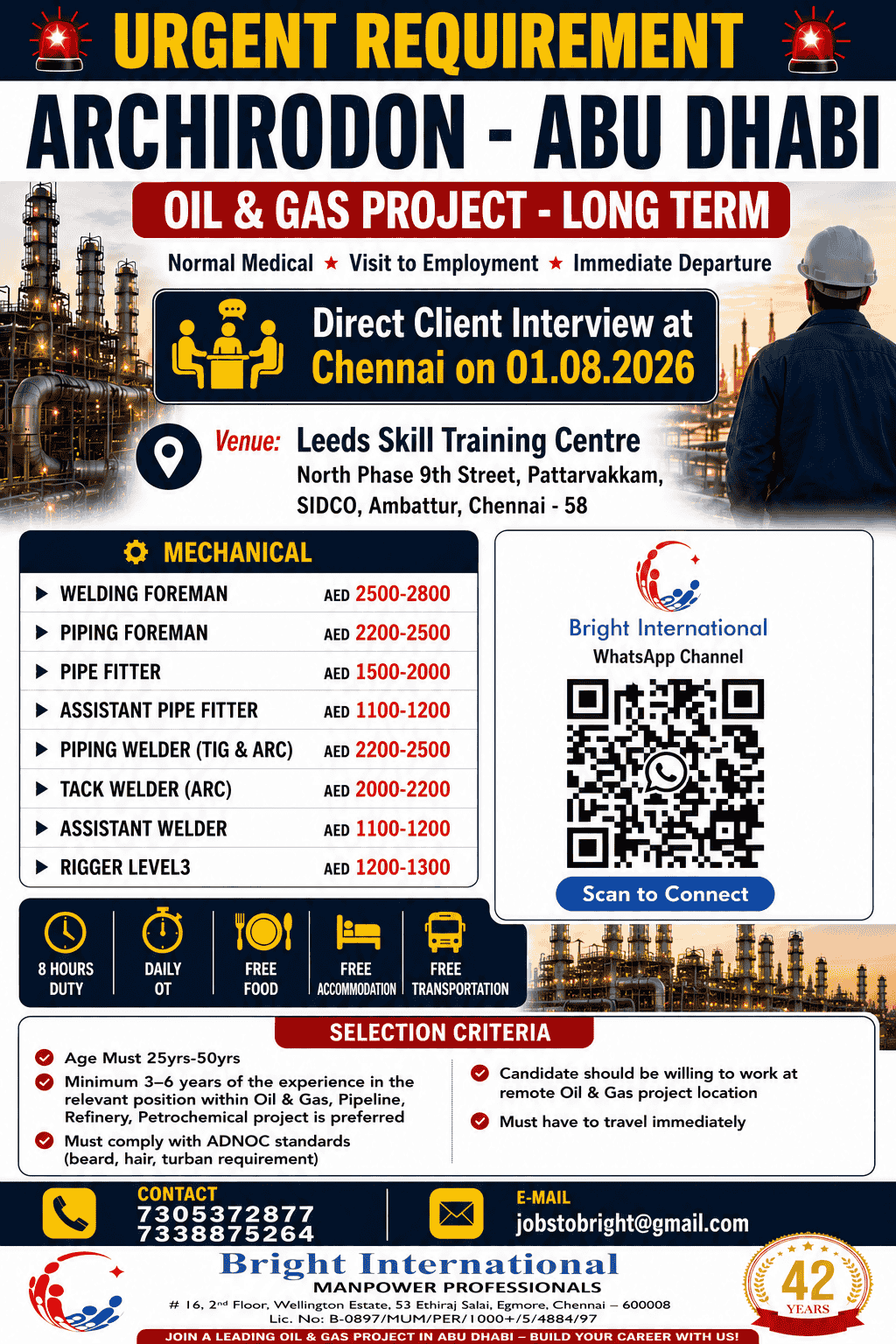 ****FREE REQUIREMENT - LONG TERM***