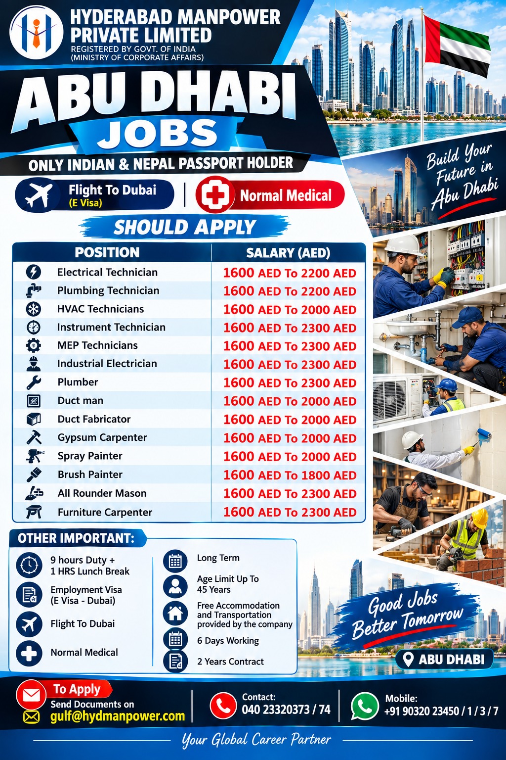 Hiring Multiple Positions for UAE