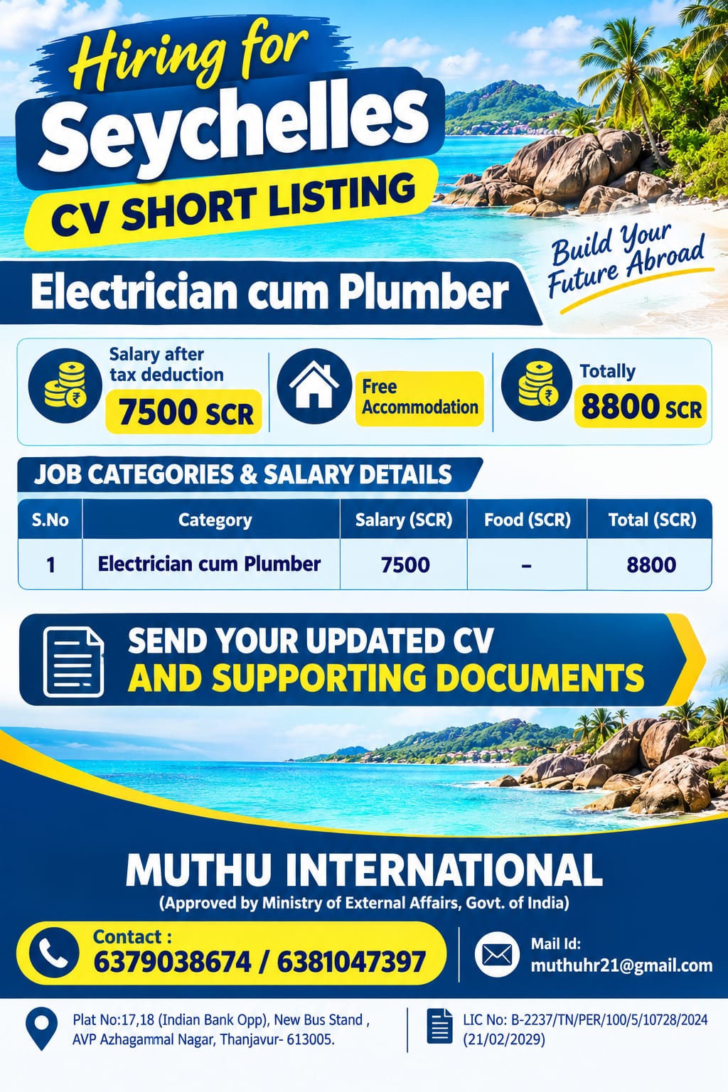 Electrician cum Plumber