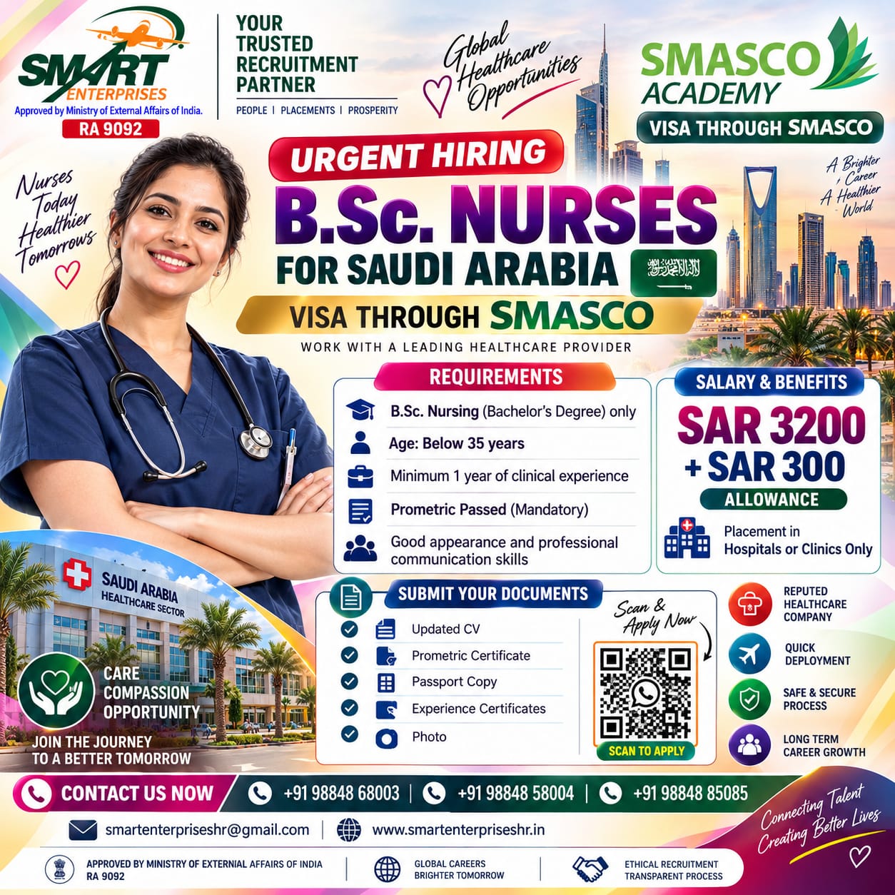 B.Sc. Nursing (Bachelor’s Degree) only