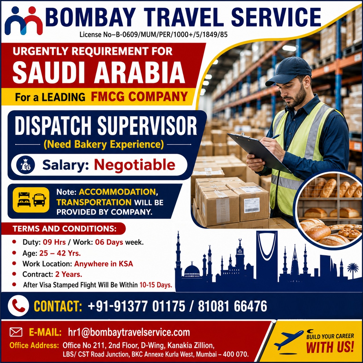 we are urgently hiring for leading fmcg co.