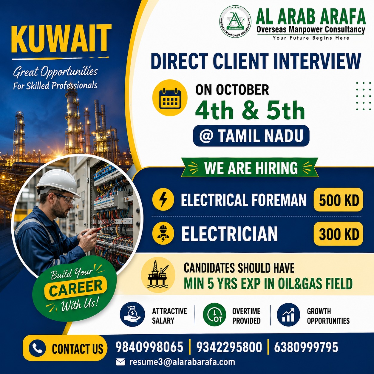 5.10.2026 @ CHENNAI — Al Arab Arafa Consultancy Pvt LTD, KUWAIT, KUWAIT