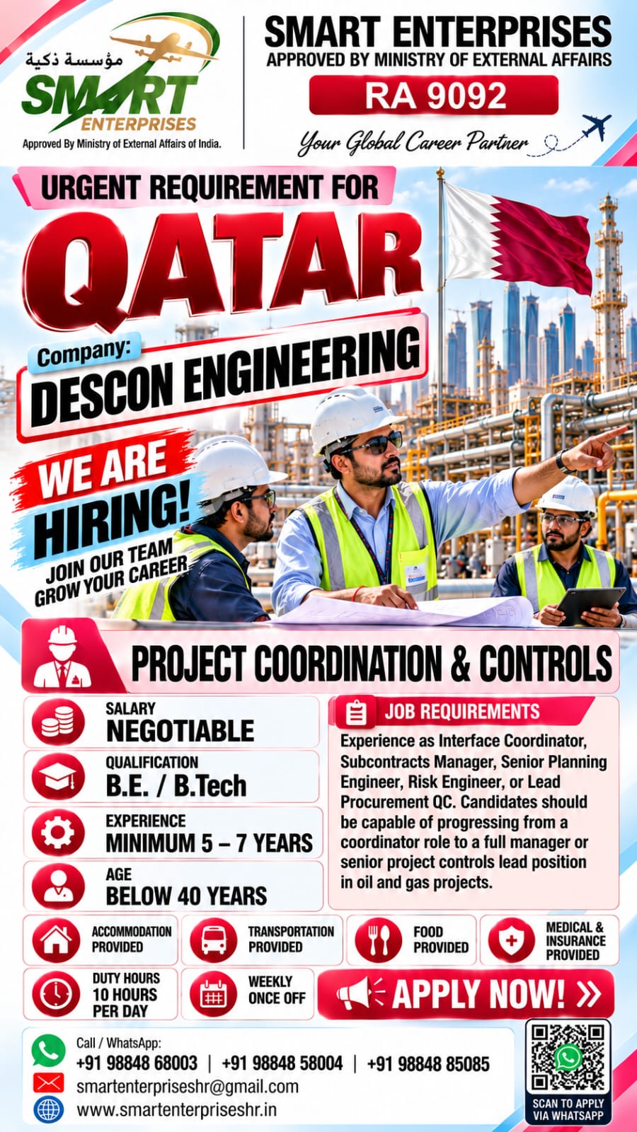 PROJECT COORDINATOR AND CONTROLS