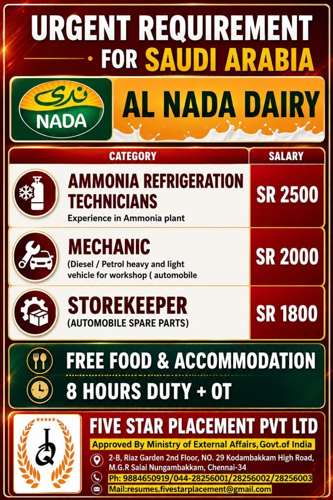 TECHNICIANS IN SAUDI ARABIA