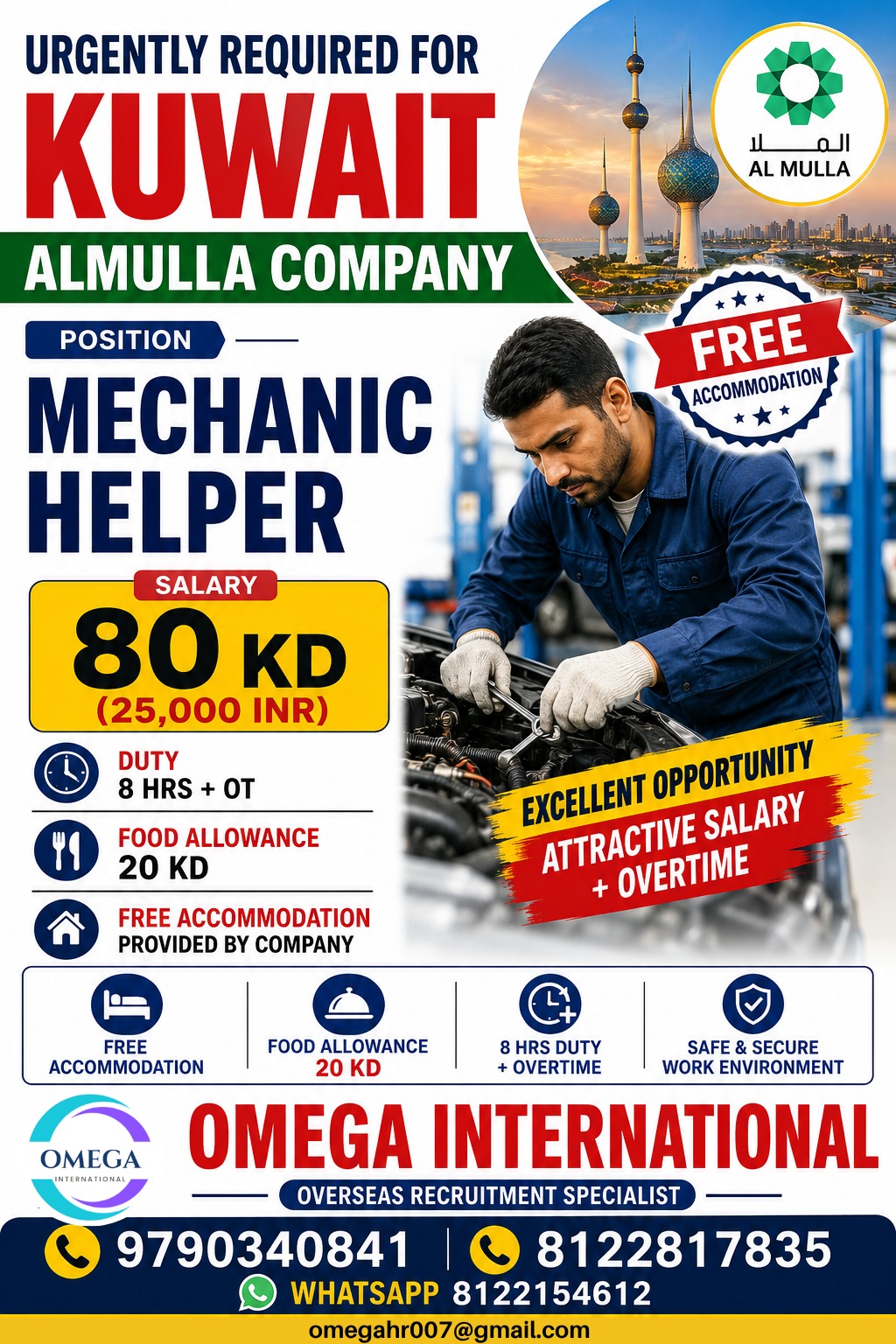 WANTED  FOR MECHANIC HELPERS